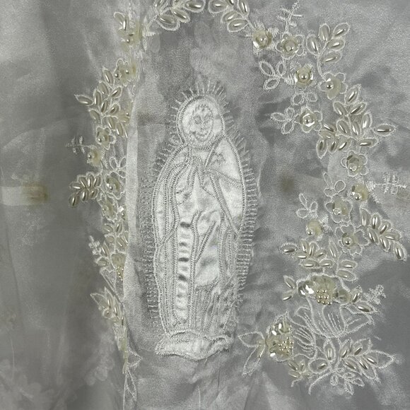 Zighi Baby Baptism Fit Flare Dress & Cardigan Size 6M White Floral Round Neck - Picture 13 of 13